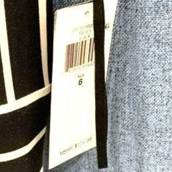 NWT Ralph Lauren black/white striped dress size 6 - Picture 5 of 6